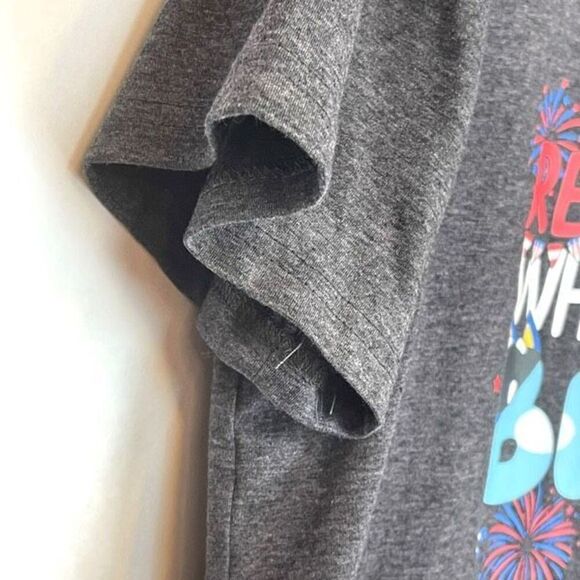 Bluey T-Shirt Women’s XL Heather Gray Graphic Short Sleeve Crew Neck July 4th EU - Picture 6 of 11